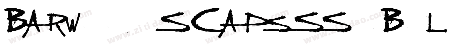 BarwoodSCapsSSK BoldItalic字体转换